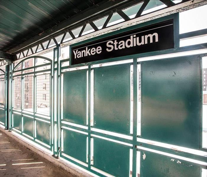 Yankee Stadium Sign inside the Building
